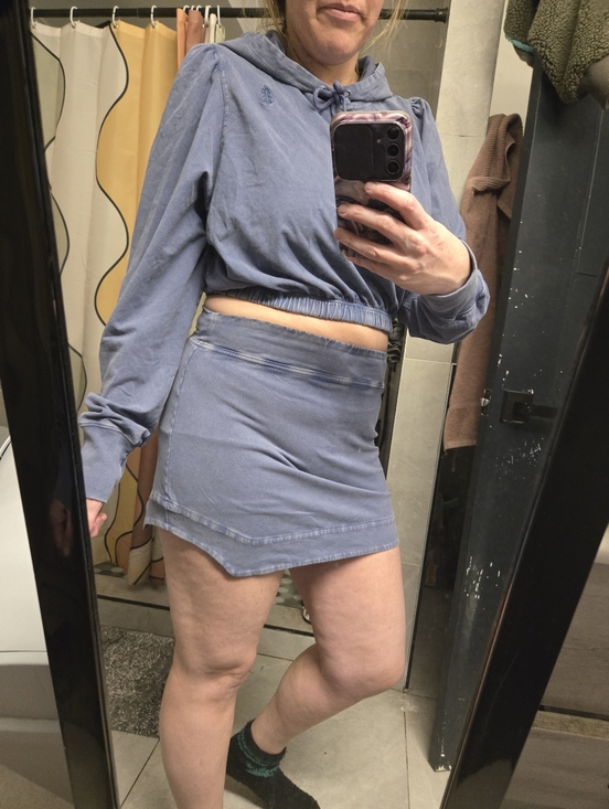 Hotshot Skort Set Nwt Large Color Blue Wash Free People Movement - Picture 2 of 6